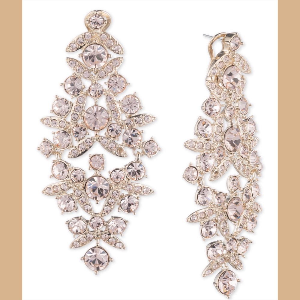 GIVENCHY Crystal chandelier earrings
